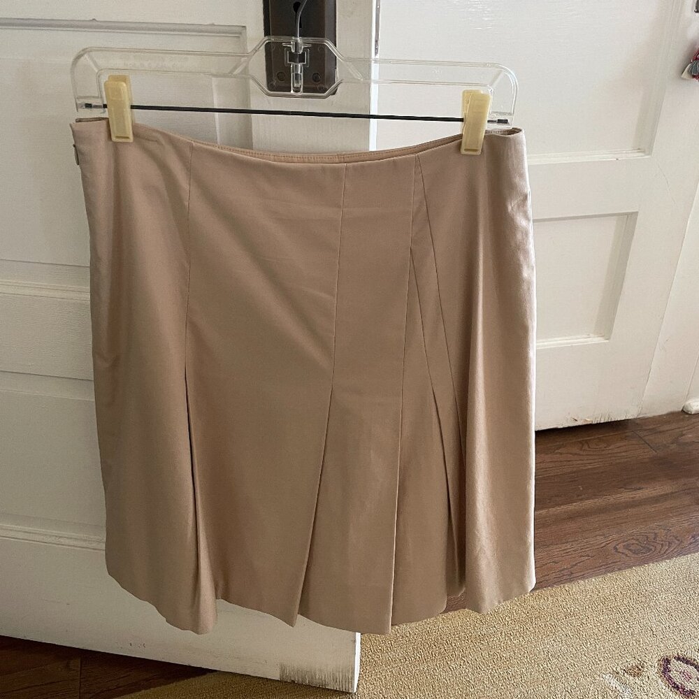 Akris Punto pleated cotton skirt